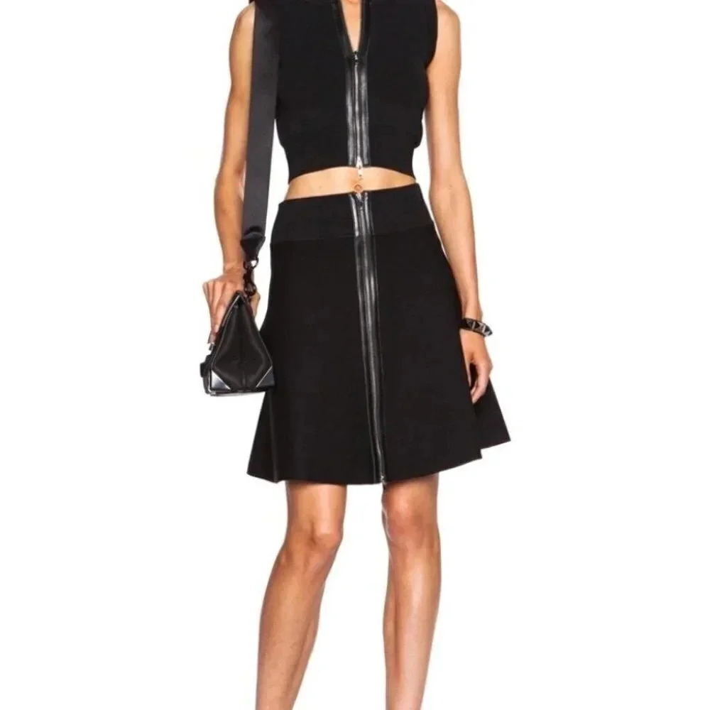 A.L.C Black A-Line Skirt